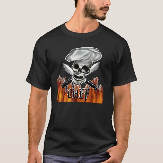 Schädel-Kochs-Shirt T-Shirt (Vorderseite)