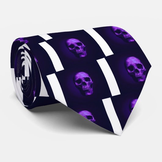 Schädel Krawatte (Gerollt)
