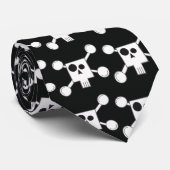 Schädel Krawatte (Gerollt)