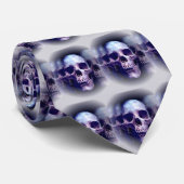 Schädel Krawatte (Gerollt)