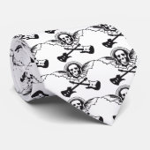 Schädel Krawatte (Gerollt)