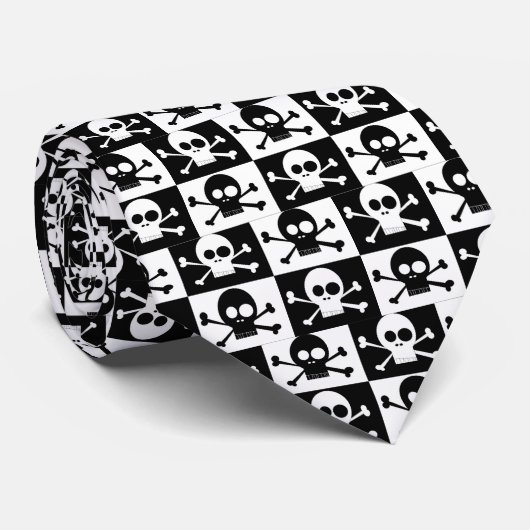 Schädel-Krawatte Krawatte (Gerollt)