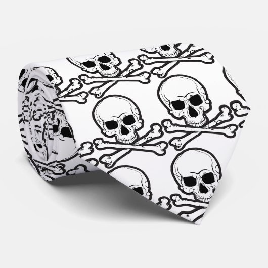Schädel-Krawatte Krawatte (Gerollt)