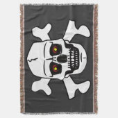 Schädel Kreuzknochen Transparent Nahtloses Muster Decke (Vorderseite Vertikal)