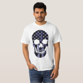 Schädel Krieger USA T-Shirt (Vorne ganz)