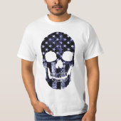 Schädel Krieger USA T-Shirt (Vorderseite)