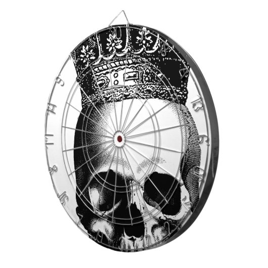 Schädel-Krone königlich Dartscheibe (Vorderseite rechts)