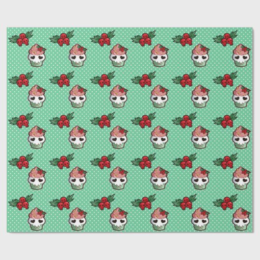 Schädel-Kuchen-Packpapier Geschenkpapier (Flach)