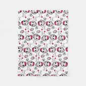 Schädel-Kuchen-Verrücktheit Fleecedecke (Vorderseite)