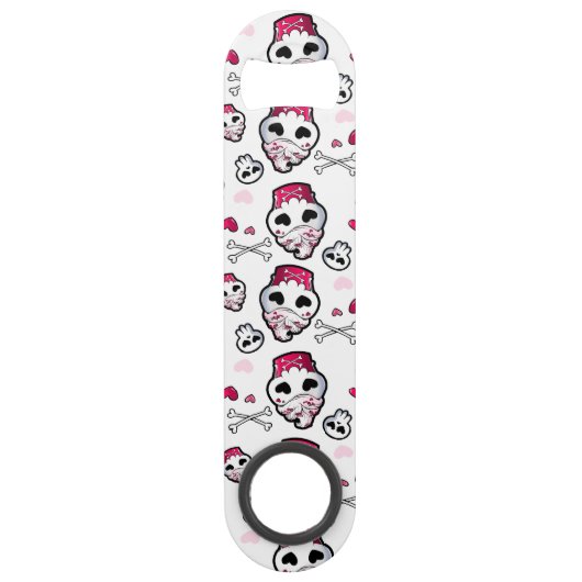 Schädel-Kuchen-Verrücktheit Speedflaschenöffner (Vorderseite)