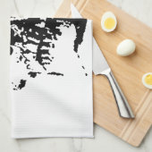 Schädel Küchentuch (Viertel Falte)