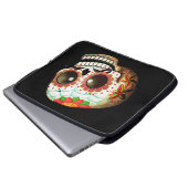 Schädel-Kunst Dia de Los Muertos Sugar Laptopschutzhülle (Vorne Knopf)