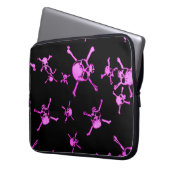 Schädel Laptopschutzhülle (Vorderseite Links)