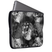 Schädel Laptopschutzhülle (Vorne Rechts)