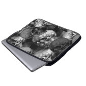 Schädel Laptopschutzhülle (Vorne Knopf)
