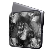 Schädel Laptopschutzhülle (Vorderseite Links)
