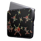 Schädel Laptopschutzhülle (Vorderseite Links)