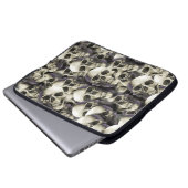 Schädel Laptopschutzhülle (Vorne Knopf)