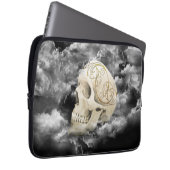 Schädel Laptopschutzhülle (Vorne Rechts)