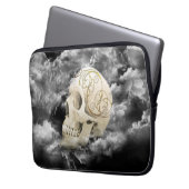 Schädel Laptopschutzhülle (Vorderseite Links)