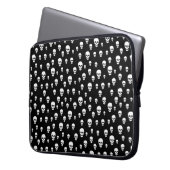 Schädel Laptopschutzhülle (Vorderseite Links)