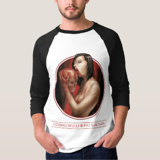 Schädel lecken 3/4 Jersey T-Shirt