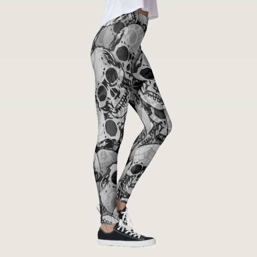Schädel Leggings (Rechts)