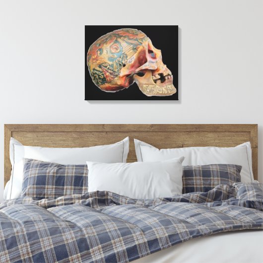 Schädel Leinwanddruck (Insitu (Schlafzimmer))