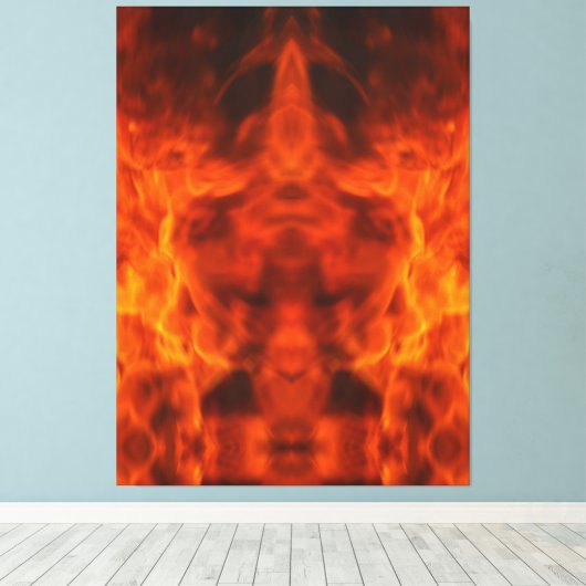 Schädel Leinwanddruck (Insitu (Holzboden))