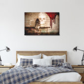 Schädel Leinwanddruck (Insitu (Schlafzimmer))