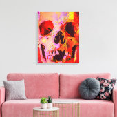 Schädel Leinwanddruck (Insitu (Wohnzimmer))