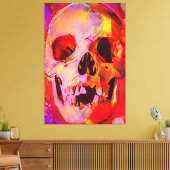 Schädel Leinwanddruck (Insitu (Wohnzimmer))