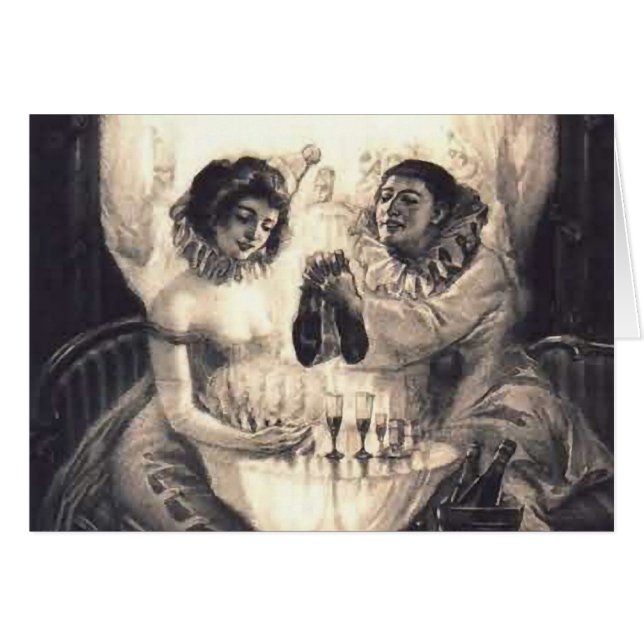 Schädel-Liebe-Retro optische Illusion (Vorderseite (Horizontal))