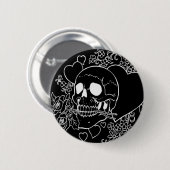 Schädel-Liebe - Schädel, Rosen und Herzen durch Al Button (Vorne & Hinten)