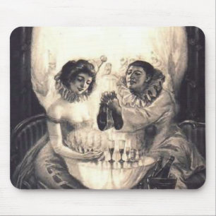 Schädel-Liebe, viktorianische optische Mousepad