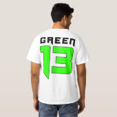 Schädel-Logo 2 mit Seiten versehen (Weiß) T-Shirt (Schwarz voll)