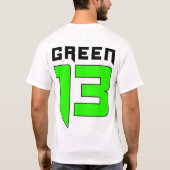 Schädel-Logo 2 mit Seiten versehen (Weiß) T-Shirt (Rückseite)