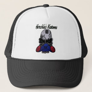SCHÄDEL-LOGO Hut KUSTOMS HURCHLAS Truckerkappe
