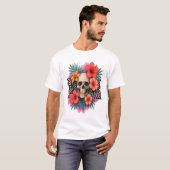 Schädel Lustige Mutter T-Shirt (Vorne ganz)