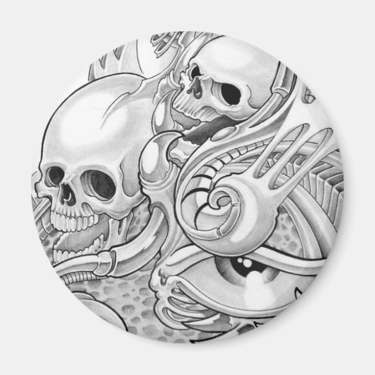 Schädel Magnet (Vorne)
