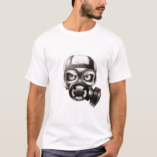 Schädel-Maskenweiß-T - Shirt