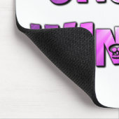 Schädel-Mausunterlage des Geistjägers lila Mousepad (Ecke)