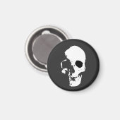 Schädel, Mensch, Kopf Magnet (Vorderseite/Rückseite)