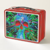 Schädel Metall Brotdose (Rückseite)