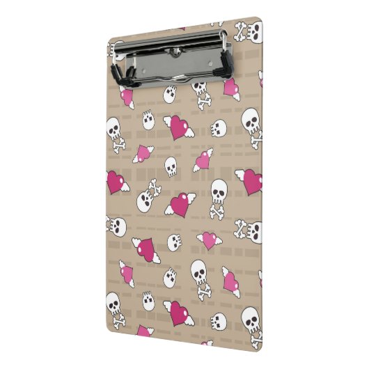 Schädel Mini Klemmbrett (Gewinkelt2)