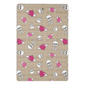 Schädel Mini Klemmbrett (Rückseite)