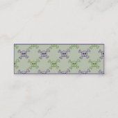 Schädel Mini Visitenkarte (Rückseite)