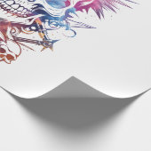 Schädel mit 3 Schädeln Geschenkpapier (Ecke)
