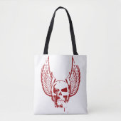 Schädel mit ätherischen Flügeln Tasche (Vorderseite)