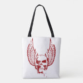 Schädel mit ätherischen Flügeln Tasche (Rückseite)